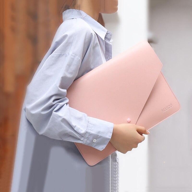 Portable Laptop Tablet Bag Business Office Ipad Waterproof Protective Case Women Men Briefcases Document Organizer Accessories