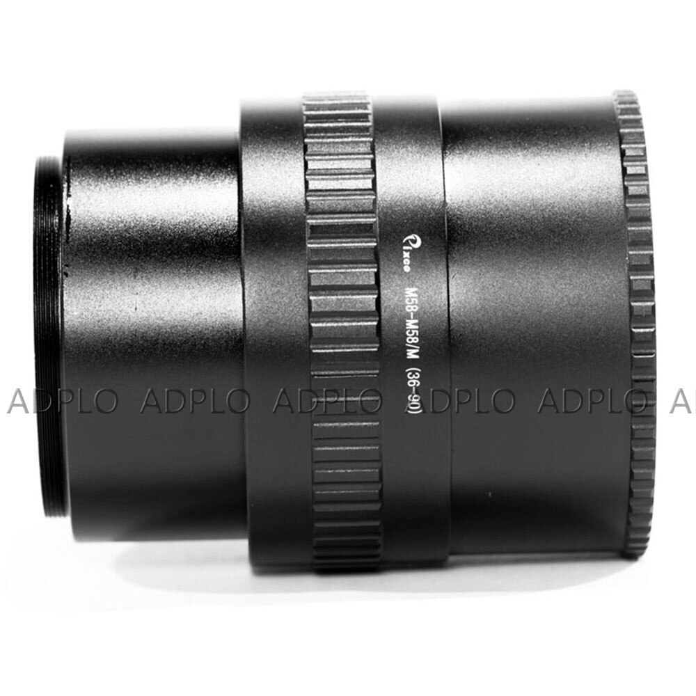 ADPLO M58 to M58 Mount Lens Adjustable Focusing Helicoid Macro Tube Adapter - 36mm to 90mm