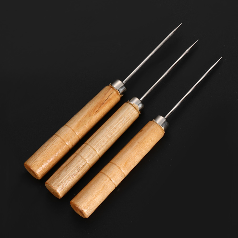 Aguja para costura manual de cuero, troqueles de papel de corte, suministros para manualidades de costura de cuero, 1 ud.