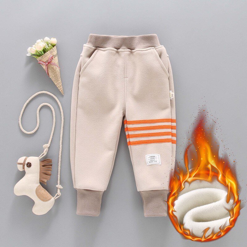 Boy Winter Trousers Children Striped Running Sweatpant Autumn Kids Toddler Casual Sport Pants For Boys Clothes 2 3 4 5 6 7 Year