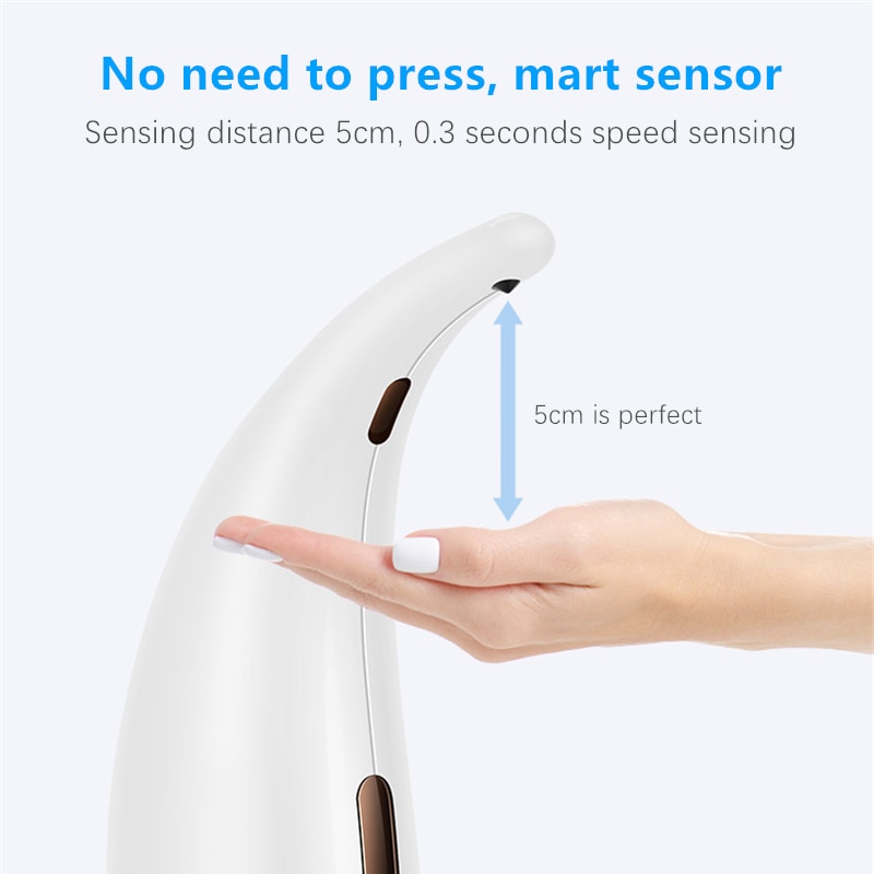 Schlecht 300ML Seife Spender Automatische Flüssigkeit Seife Spender Infrarot Clever Sensor Küche Touchless Schaum Shampoo Spender