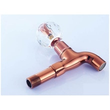 Lavatrice rubinetto piscina Mocio rosa oro rubinetto oro rubinetto lavatrice Allunga sfera di Cristallo interruttore