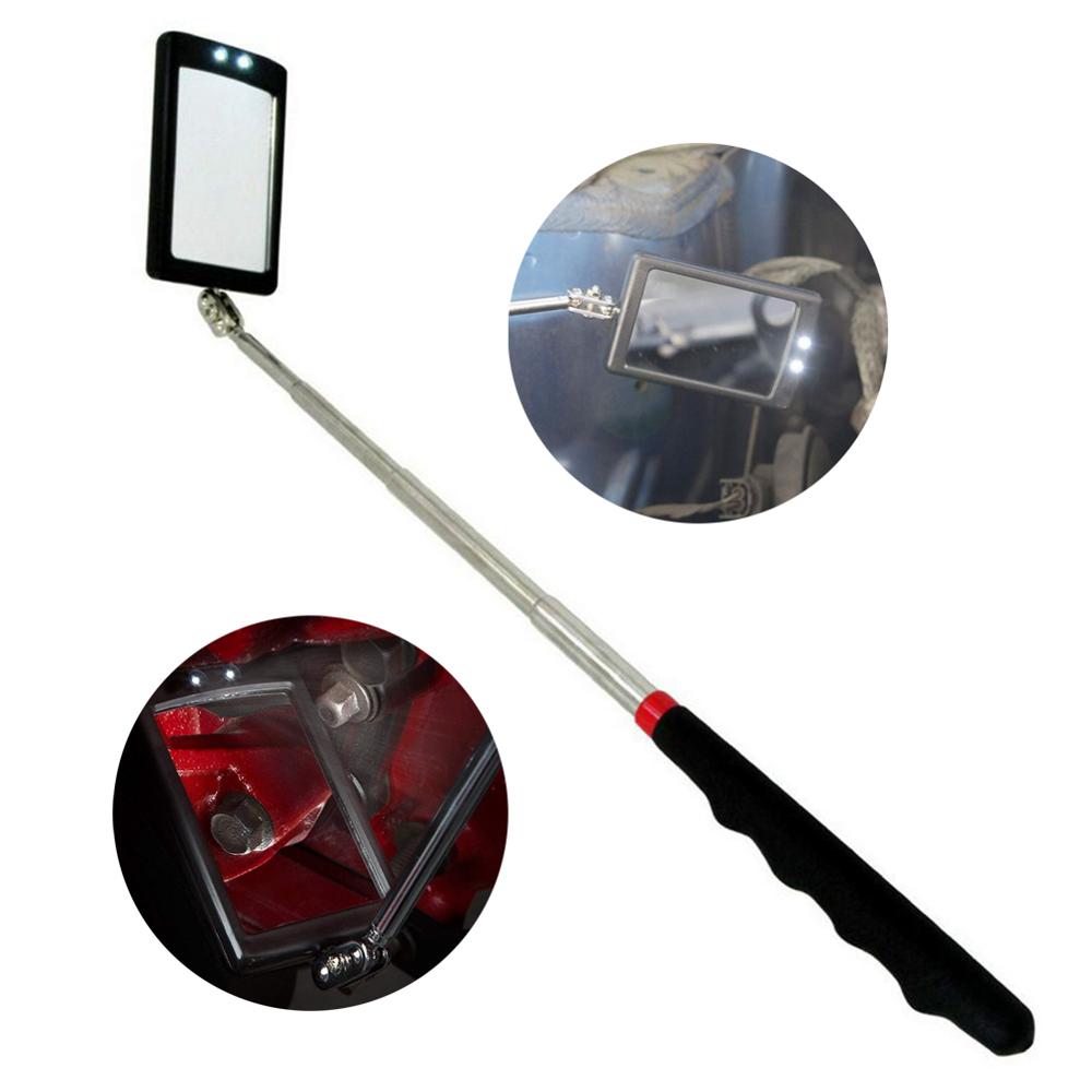 1Pc Auto Expandable Inspectie Spiegel Voor Auto Led Lamp Endoscoop Auto Chassis Hoek Diagram Inspectie Gereedschap