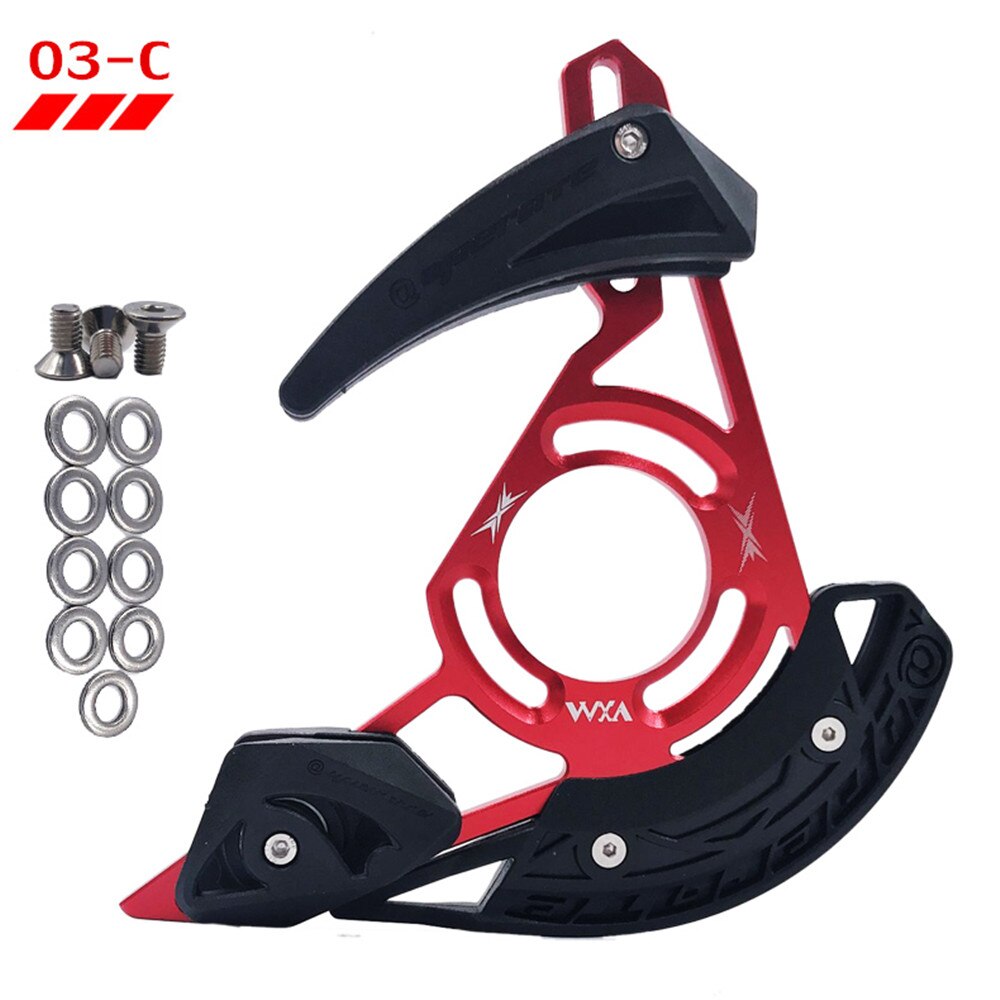 VXM MTB Bike Chain Guide System DH downhill bike chain guide Chain Catcher bike part bicycle chain protector bicycle Parts: ISCG 03C Red