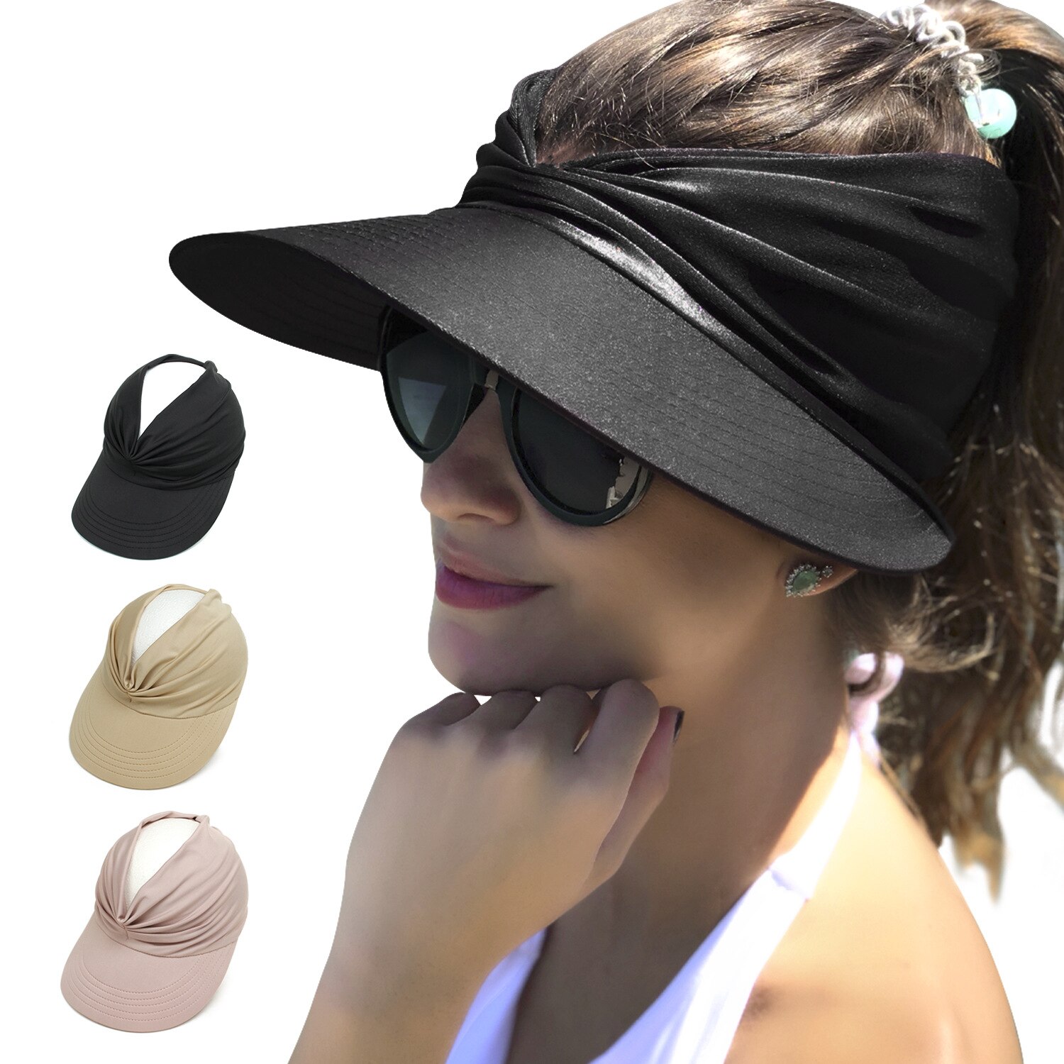 Ultraviolet-proof Sunshade Hat for Women's Outdoor Trend In Spring and Summer Empty Top Hat Big Brim Hat