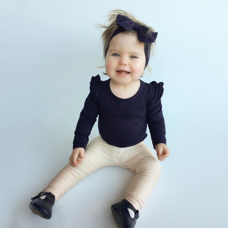Baby Meisje Kleding Solid Tops Leuke Bloemen Vorm Lange Mouw T-shirt Meisjes Top Herfst/Lente Aankomst