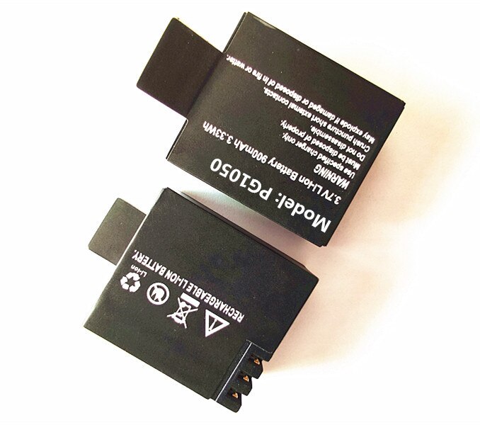 2 Stks/partij PG1050 Vervangende Batterij Voor Sjcam Actie Camera Sj4000 (Wifi) sj5000 SJ6000 Sj7000 Eken H9 H9R Recharge