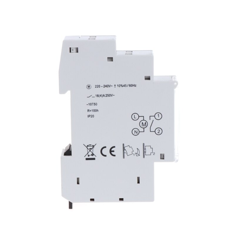 OOTDTY Mechanische 24 Stunden Programmierbare Lärm Schiene Timer Schalter Relais 110-240V 16A
