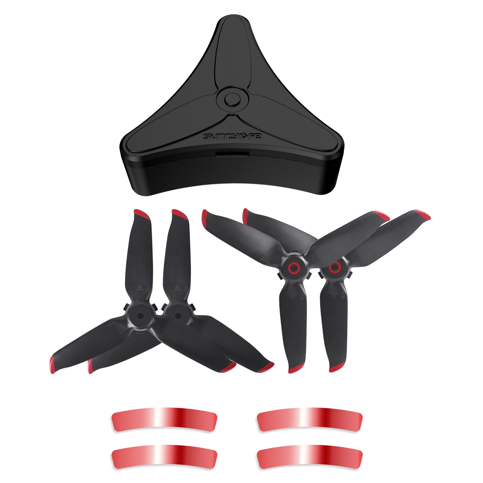 Quick Release 5328S Propellers for DJI FPV Combo Props Paddle Blade Replacement Wing Fan Spare Part for DJI FPV Drone Accessory: 2 red with 1 box