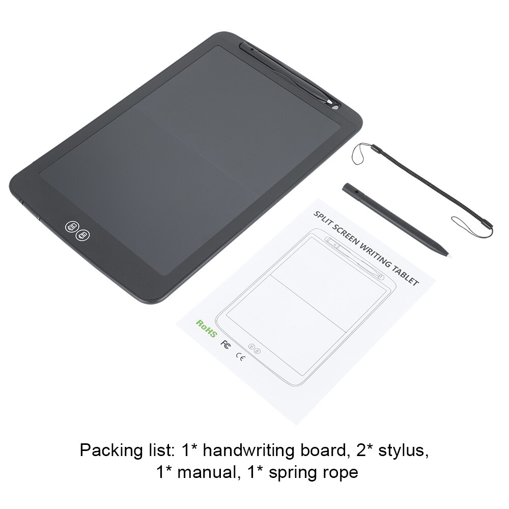 LDLUTBR 12 Inch Split Screen LCD Handwriting Tablet Digital Drawing Board Electronic Writing Doodle Scribbler Wrting tablets