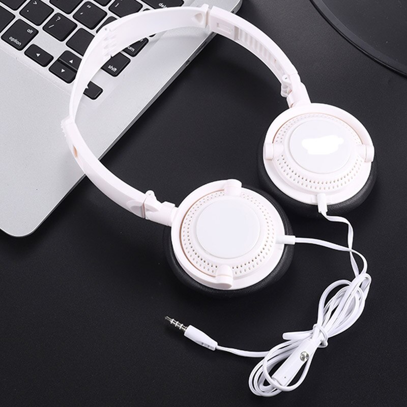 Headset Over-Ear Wired Game Oortelefoon Gaming Hoofdtelefoon Diepe Bas Stereo Voor Pc Laptop Gamer Game Oortelefoon: White