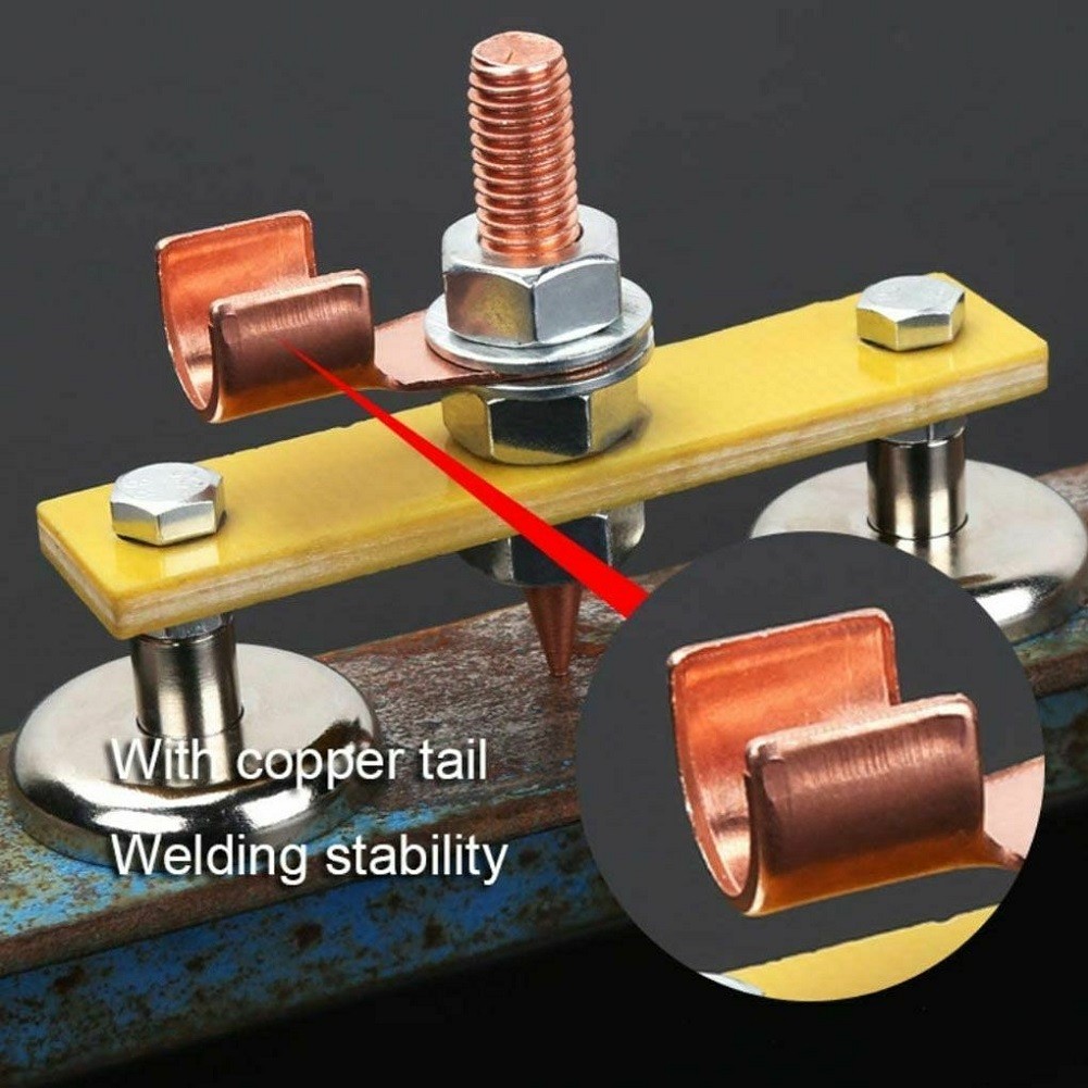Double Welding Magnet Head Tail Welding Stability Strong Magnetic Large Suction Absorbable Weight N35 30KG Support Clamp Holder