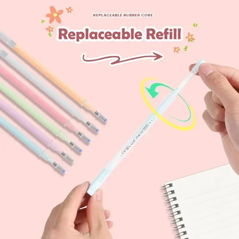 3Pcs Pen Style Glue Stick DIY Scrapbooking Quick Dry Adhesive Dispensing Pen High Viscosity Dot Gule Stick Kawaii Stationery