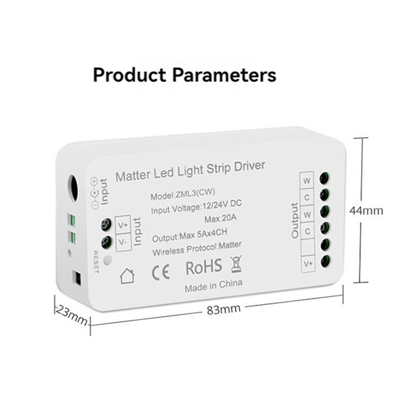 3X Matter Wifi LED Strip Light Controller CW Controller LED Strip Bixb/Siri/For Google Home/For Alexa Control Support-Y41A