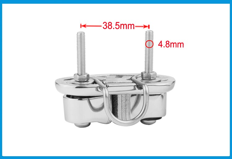 Stainless Steel 316 Cam Cleat with wire Leading Ring Boat Cam Cleats Matic Fairlead Marine Sailing Sailboat Kayak Canoe Dinghy