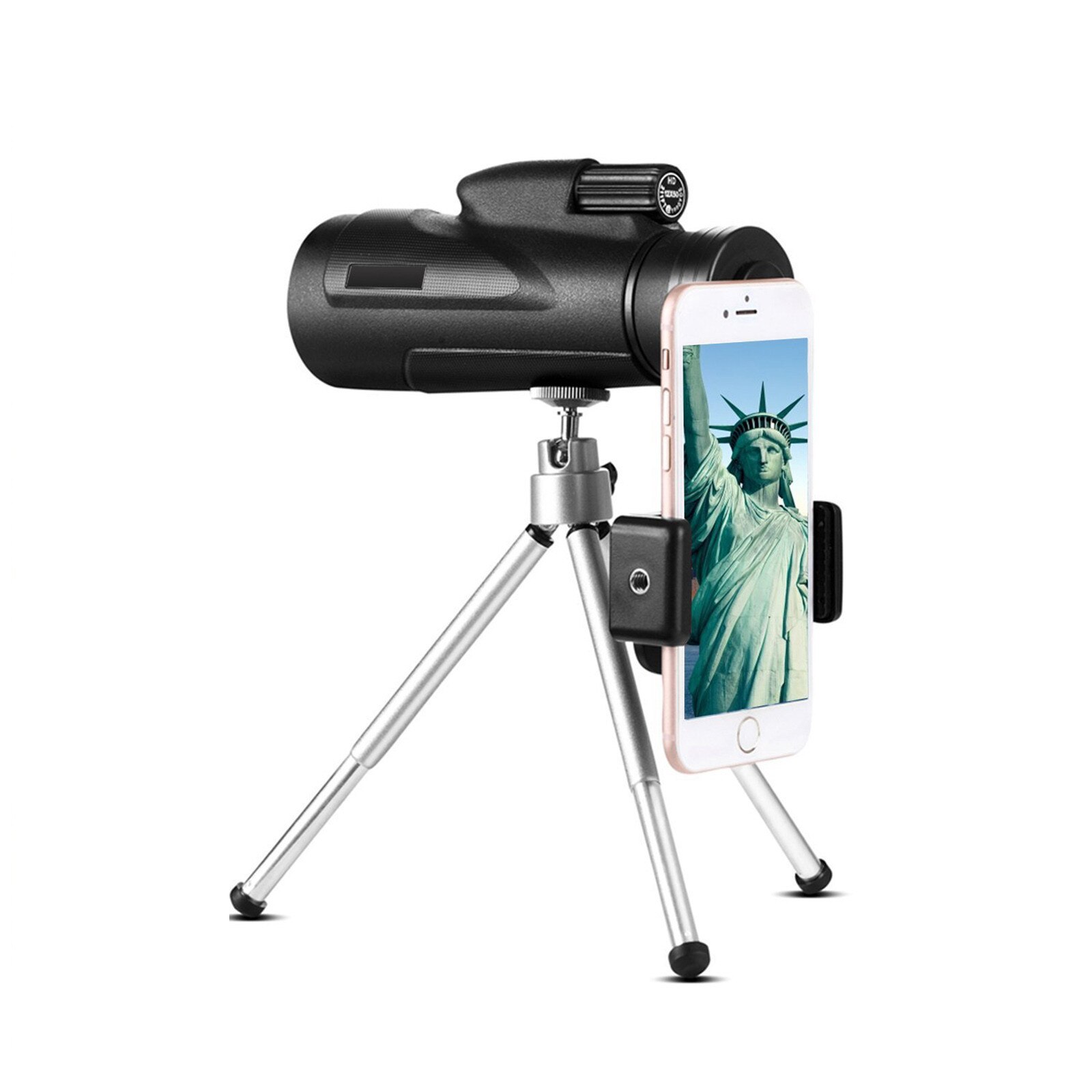 40x60 Low Light Night Vision Monocular High-definition High Magnification Telescope + Adjustable Tripod + Phone Holder