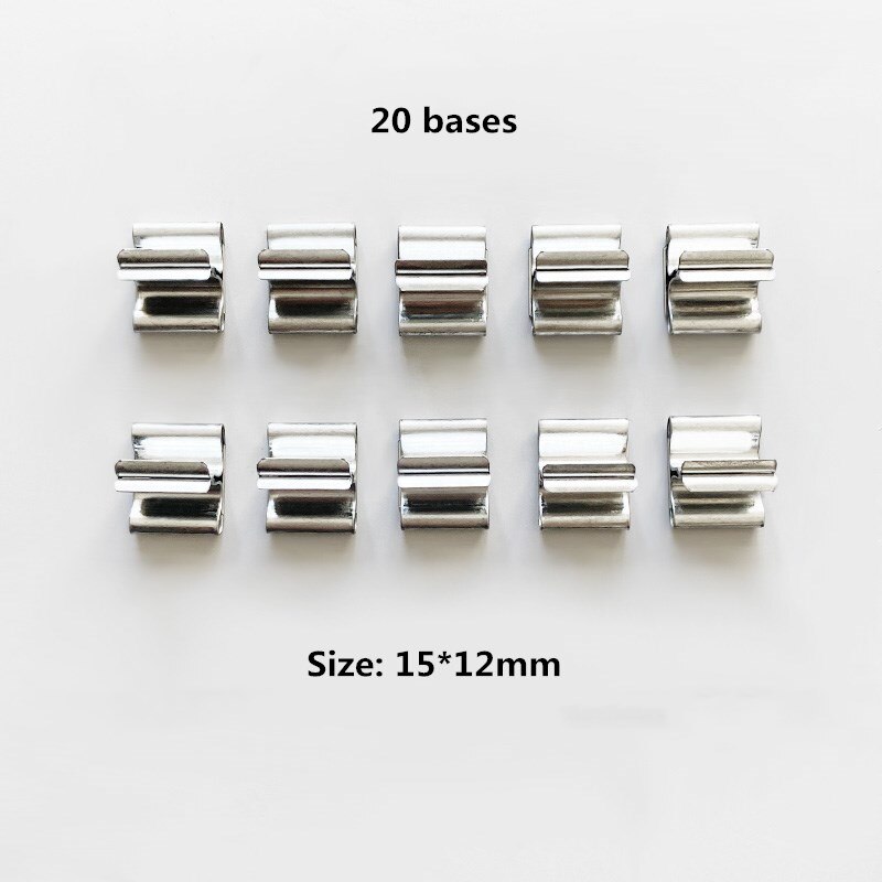 20PCS Wooden Candles Wick with Sustainer Tab DIY Candle Making Supplies Soy Parffin Wax Wick for DIY candle material: 20pcs  bases