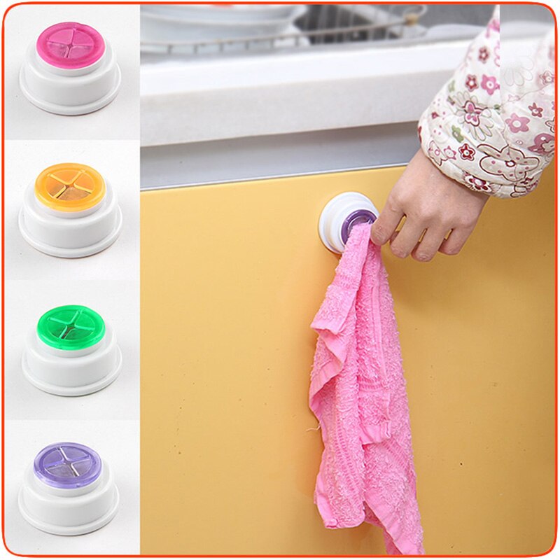Eco-Friendly Wall Hooks Self-adhesive Multi-use Cloth Clip/lazy Towel Hook No Drilling Installation, Self Adhesive Kitchen Hooks