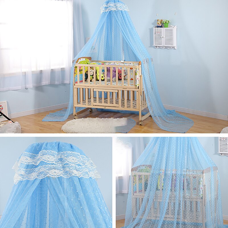 Zomer rond klamboe voor slaapkamergordijnen, draagbare gaasluifels, kinderkamerdecoratie, beddengoed, muggenbenodigdheden