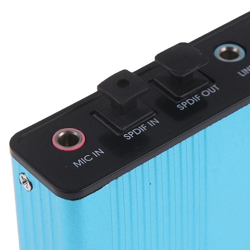 6-channel 5.1 optical external sound card converter, USB sound card of laptop for cm6026 chip