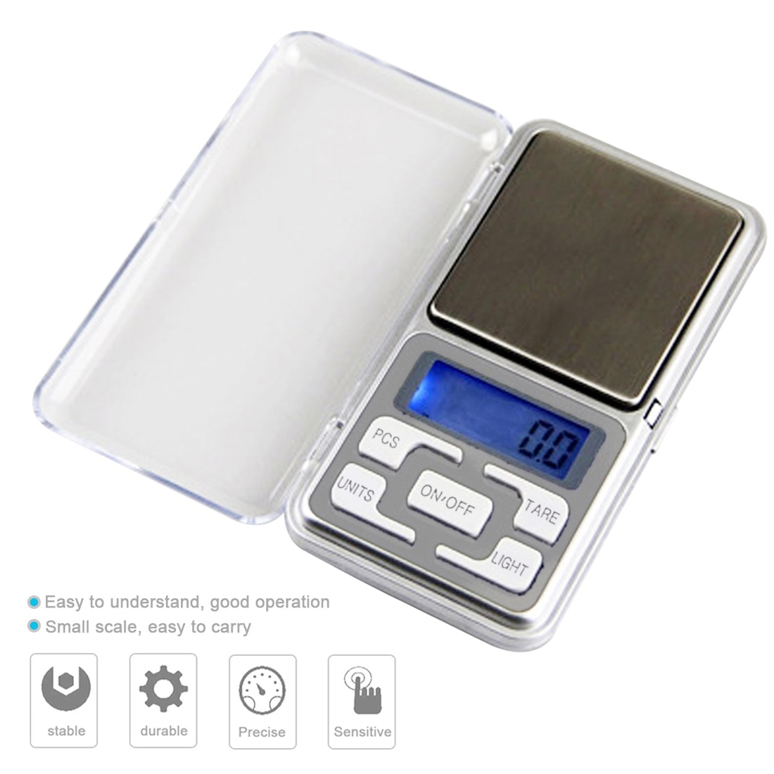 Digital Scale Pocket Case Postal 200/500g 0.01g/0.1g Portable Mini Electronic Libra Lab Scales Weight Balance Kitchen Jewelry