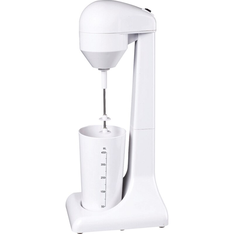220V électrique mousseur à lait cuisine café lait mélangeur mélange multifonctionnel mousse fabricant Milkshake EU/UK Plug: white