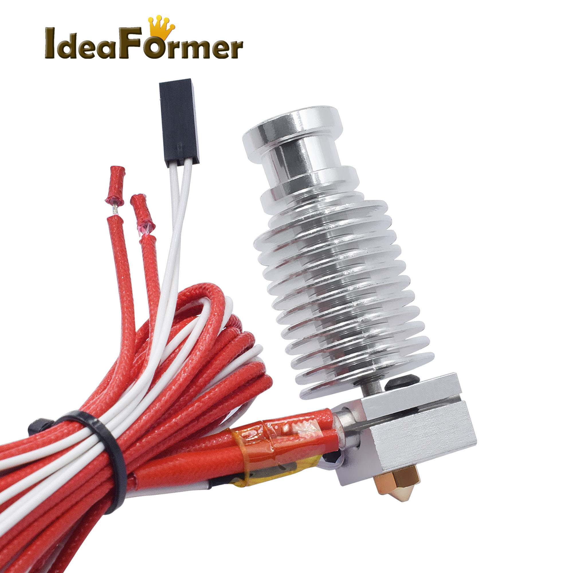 Calentador de cartucho para impresoras 3D, 12V/24V, 40W, 6x20mm, 1m, rojo, para extrusora MK Mendel Reprap, piezas de calor, accesorios para impresora 3D, 1 Uds.