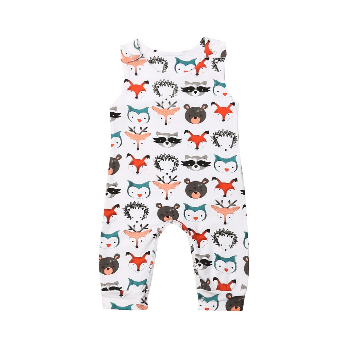 Baby Boy Girl Animal Bodysuit Jumpsuit Playsuit Outfit Clothes: B / 18M