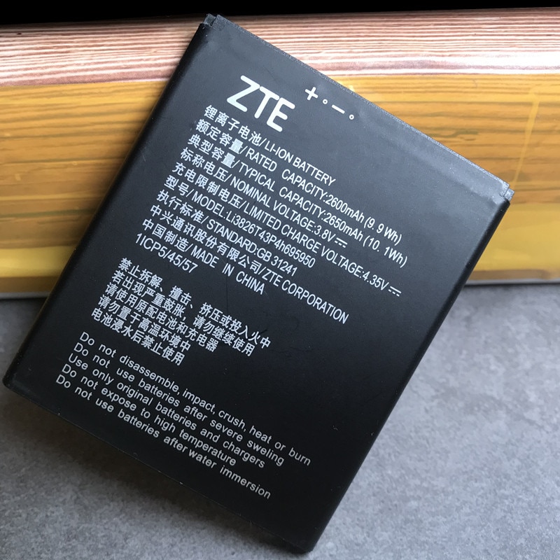 Originele 2650Mah Li3826T43P4h695950 Batterij Voor Zte Blade A5 Mobiele Telefoon Batterijen