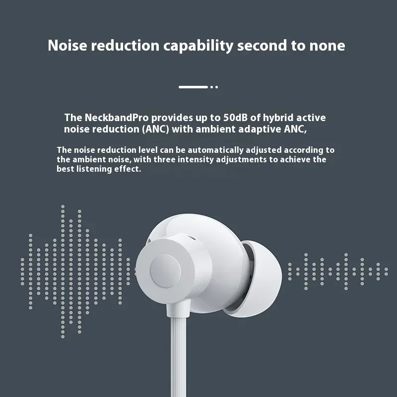 Cmf by nothing halsband pro trådlösa hörlurar bluetooth 5.3 sport brusreducerande hörlurar pro in-ear låg latens lättvikt