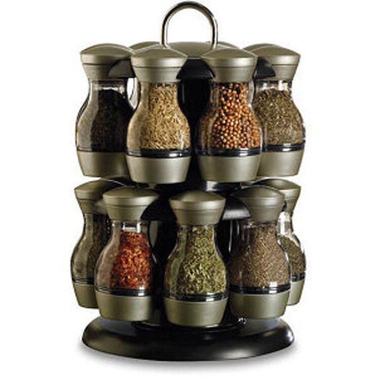 Kruidkruik Glas Roterende Cruet Kruiden Flessen Opslag Peper Fles Houder Zout Shakers Houder Kruiden Potten Rack Set Keuken