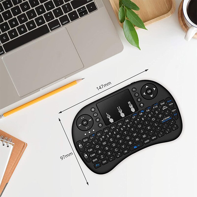 I8 Mini Wireless Keyboard 2.4Ghz Russische Engels Versie Air Mouse Met Touchpad Voor Laptop Android Tv Box Pc