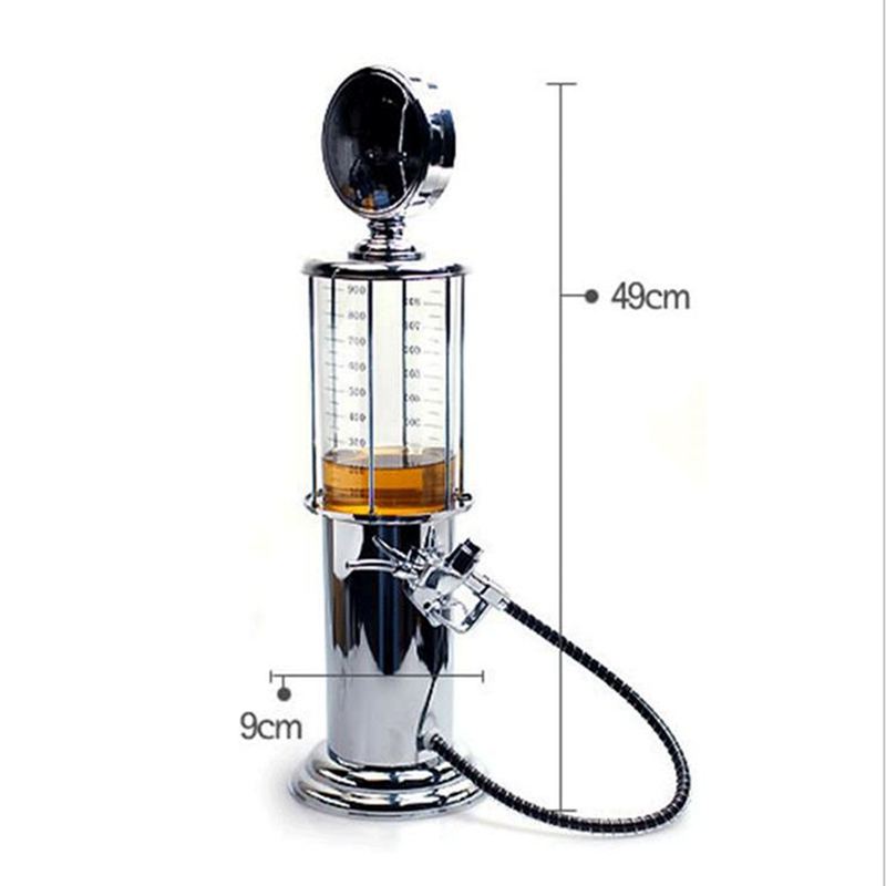 Bordspel Mini Bier Dispenser Machine Drinkgerei Single Head Pomp Met Transparante Laag Gas Station Bar Voor Dri