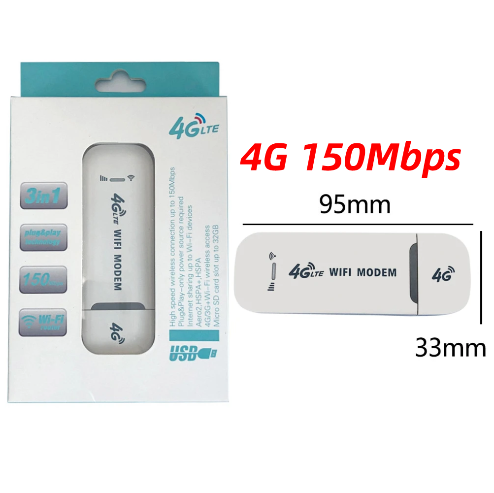 Repetidor WiFi de bolsillo 4G LTE, amplificador de señal, expansor de red, punto de acceso móvil, módem Mifi inalámbrico, ranura para tarjeta SIM, 150Mbps:  Opción3