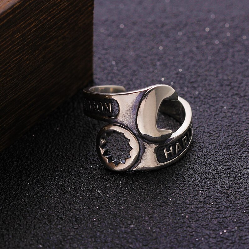 100% Puro 925 Gioielli In Argento Sterling Anelli Strumento Regolare Vintage Mens Signet Anello Per Le Donne Regalo Di Natale Speciale 935