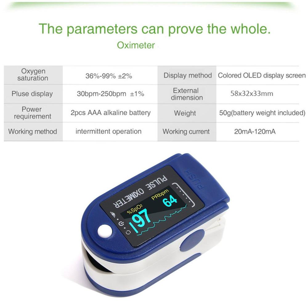 Oled Screen Display Oximeter Finger Oximeter Finger Pulse Oximetry Monitor Finger Pulse Oximeter Saturation Tester