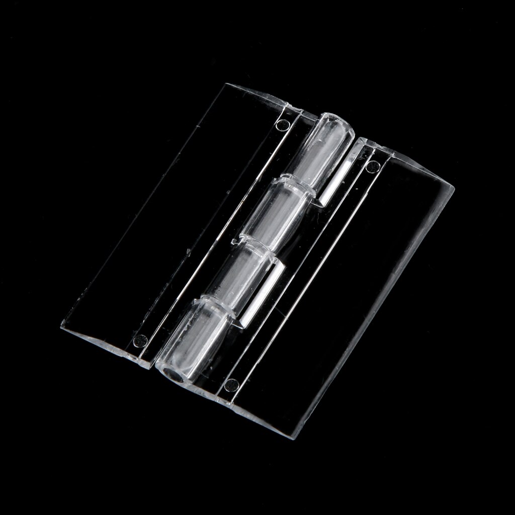 Porte pliante en plastique acrylique transparent | 45x38mm, Piano plexiglas Pack de 2
