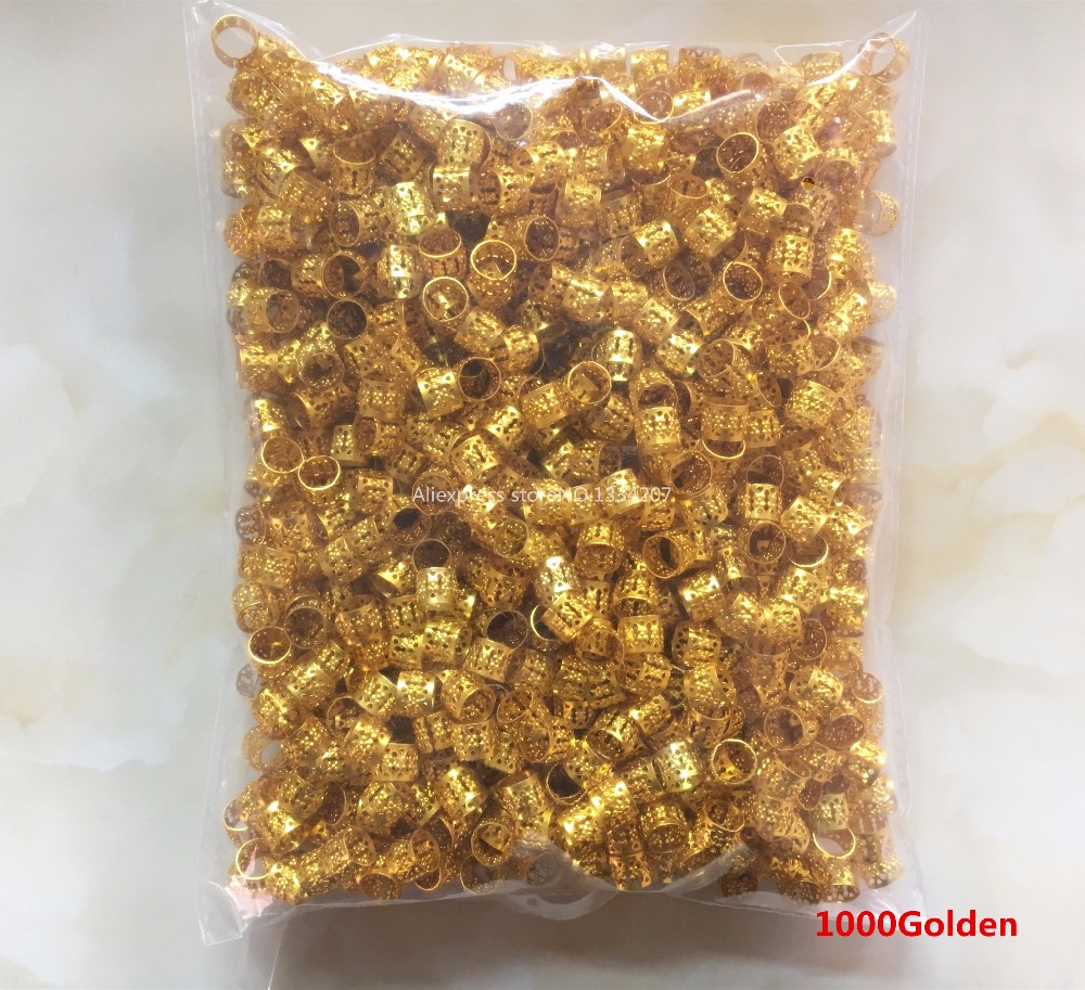 200pcs-1000pcs hair dread Braids dreadlock Beads adjustable cuffs clips Micro Rings for girls women men Accessories