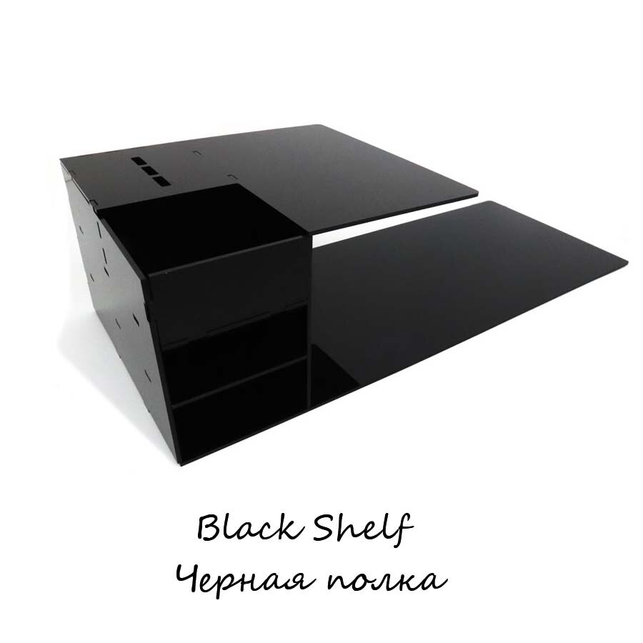 1 Pcs eyelash extension special pillow For Beauty Salon Neck Lash Flannel / Leather Pillow Acrylic Shelf Organizer Stand: Black Pillow Shelf