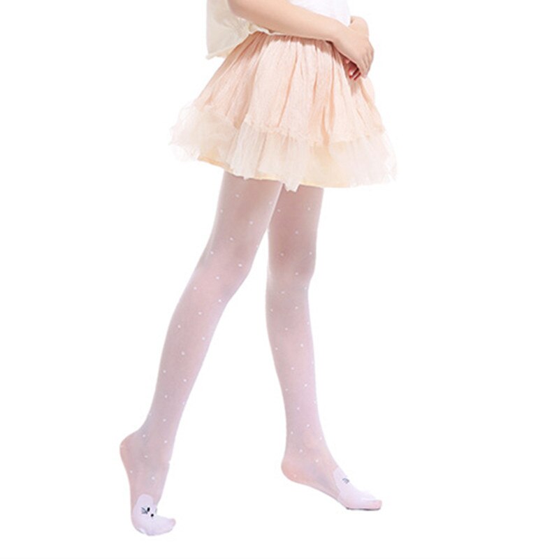 Cute Cat Girl Tights Children's Sheer Stockings for Girls Kids Baby Pantyhose Cartoon Characters Thin Tight Summer 1-9Y Toddler