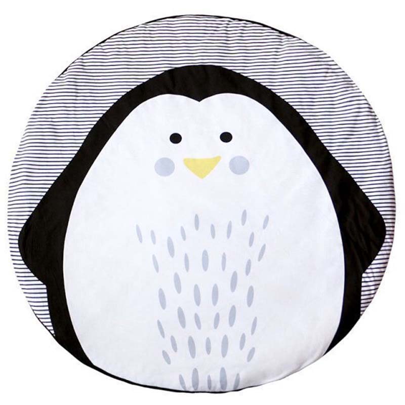 Ins baby bomuld gennemsøgningsmåtte lege tæppe pingvin runde pude komfort hjem pad børneværelse dekoration foto rekvisitter: Default Title