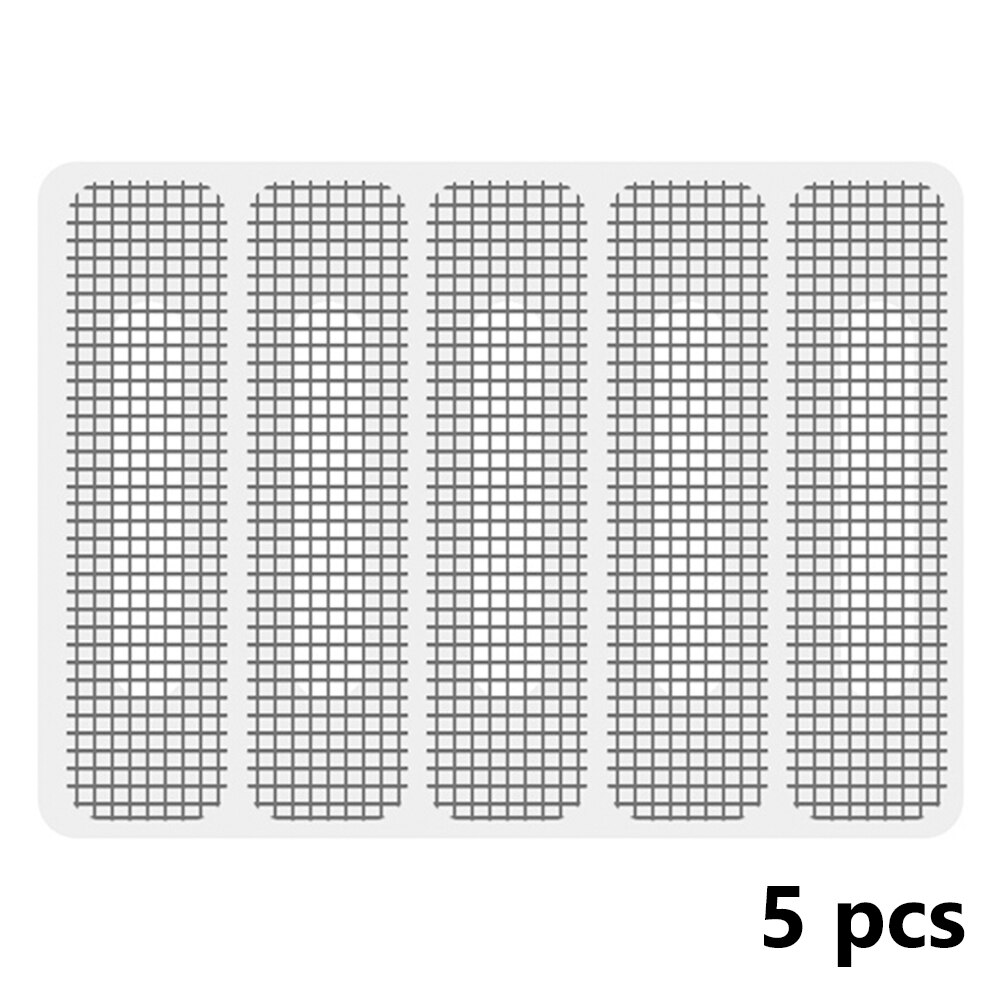 Cache-vitre Anti-moustique et anti-mouches, pour la maison, adhésif puissant, couvre fenêtre, maille de porte, réparation de bande cassée: 5pcs Hole stickers