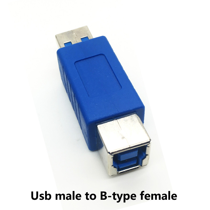 1 stücke 90 Grad Abgewinkelt USB 3.0 Männlichen zu Weiblichen Usb 3.0 Drucker adpater umwandlung kopf starten stecker Typ-c usb m/F micro-b stecker: Silber