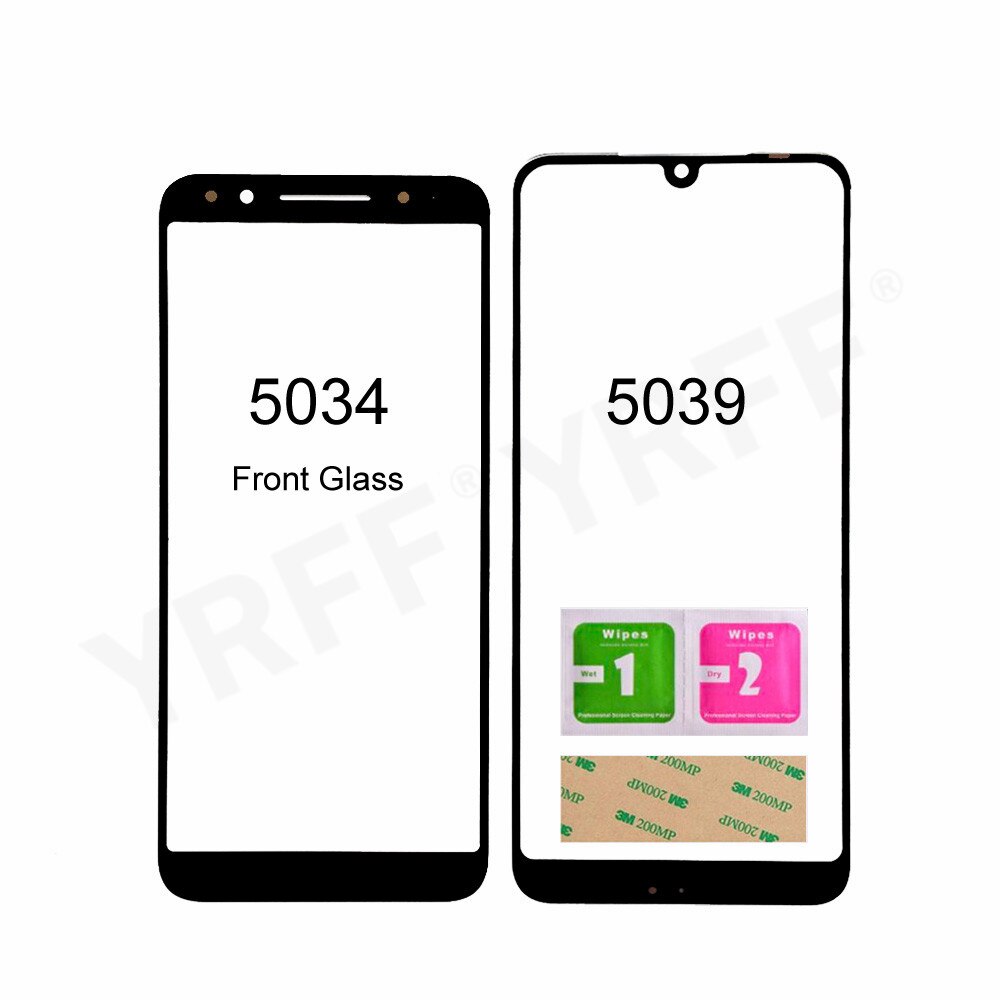 For Alcatel 5008 5026 5034 5039 5048 5049 5052 5060 Front Screen Glass Panel (No touch Screen) Outer Glass Cover Panel