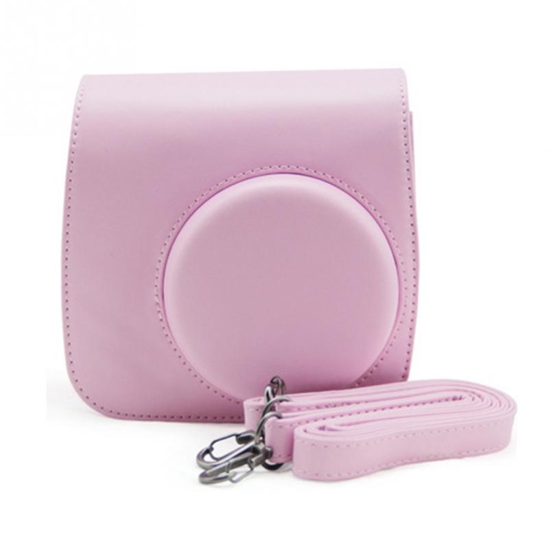 Classic Vintage Leather Camera Strap Bag Case Cover Pouch Protector Voor Polaroid Camera Voor Fuji Fujifilm Instax Mini 8: C