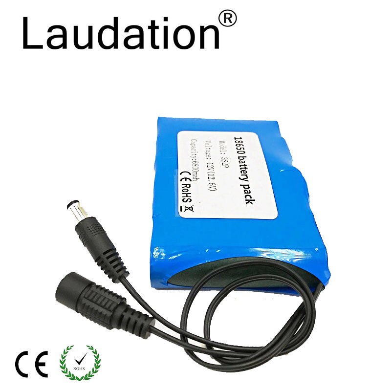 18650 Li-Ion Battery Portable Rechargeable Battery DC 12 V 12.6 V 6800 mAh Battery/12.6V Battery Pack +12.6V1A Charger