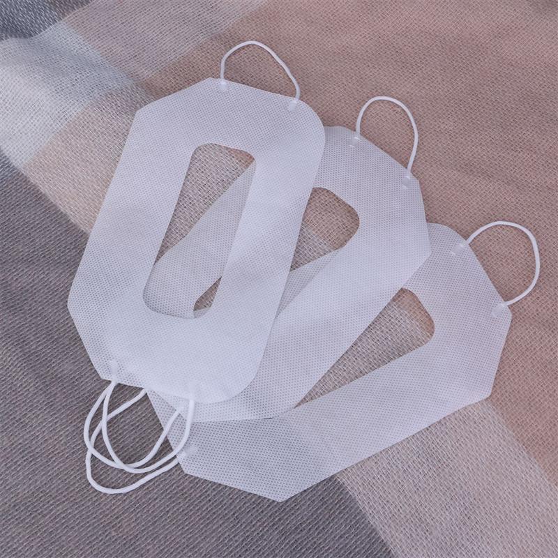 Máscara de ojos VR desechable Unisex funda de dispositivo VR Universal almohadilla sanitaria máscara VR con bucles para los oídos (funda SMS con patrón de oreja colgante para la nariz)