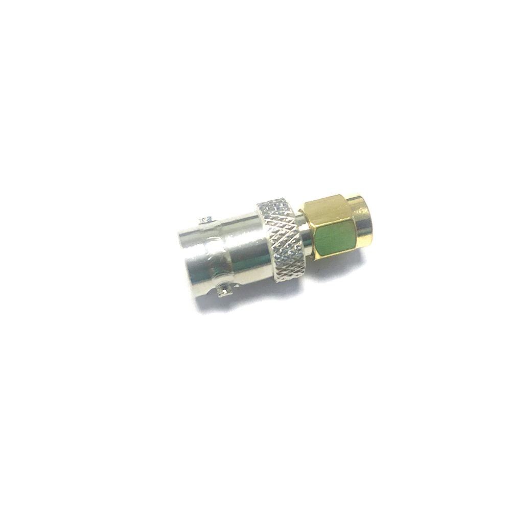 1 pc BNC femelle Jack à SMA mâle prise RF coaxial adaptateur Modem convertisseur droit nickelé