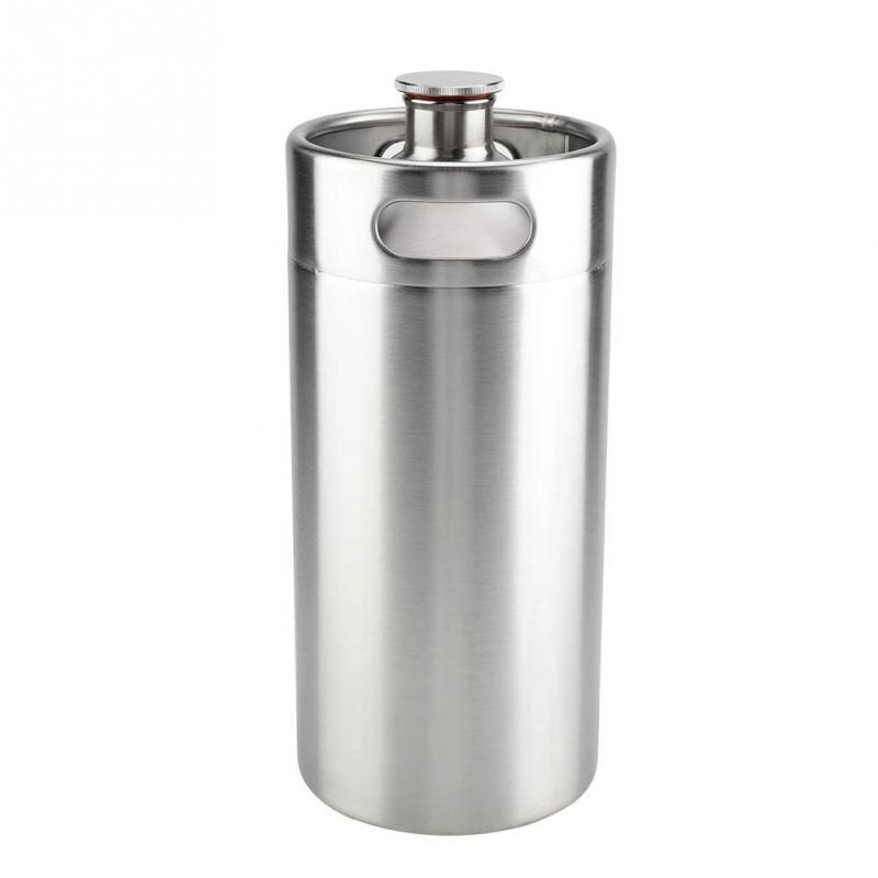 Mini barril de cerveza de acero inoxidable de superior 4L con tapa de tapa en espiral suministros de Hotel para el hogar Mini barril de cerveza