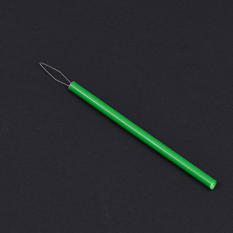 10pc Zylindrische Bunte Nadel Einfädler NäHenne Einfädler Diy Zubehör Führer Beader Einfädeln Nadel NäHenne Werkzeuge: Pflaume